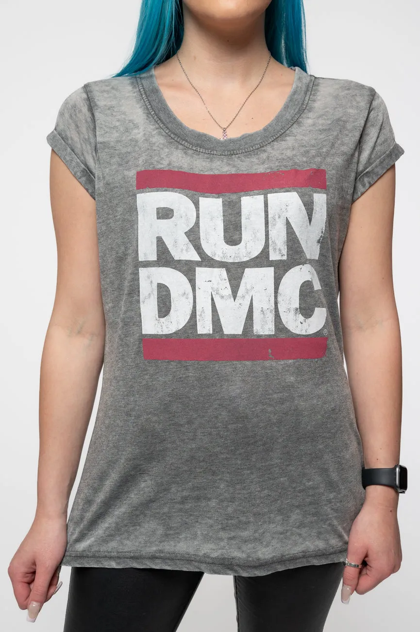 Run DMC Logo Burnout T Shirt sold by Paradiso Clothing product image thumbnail 3