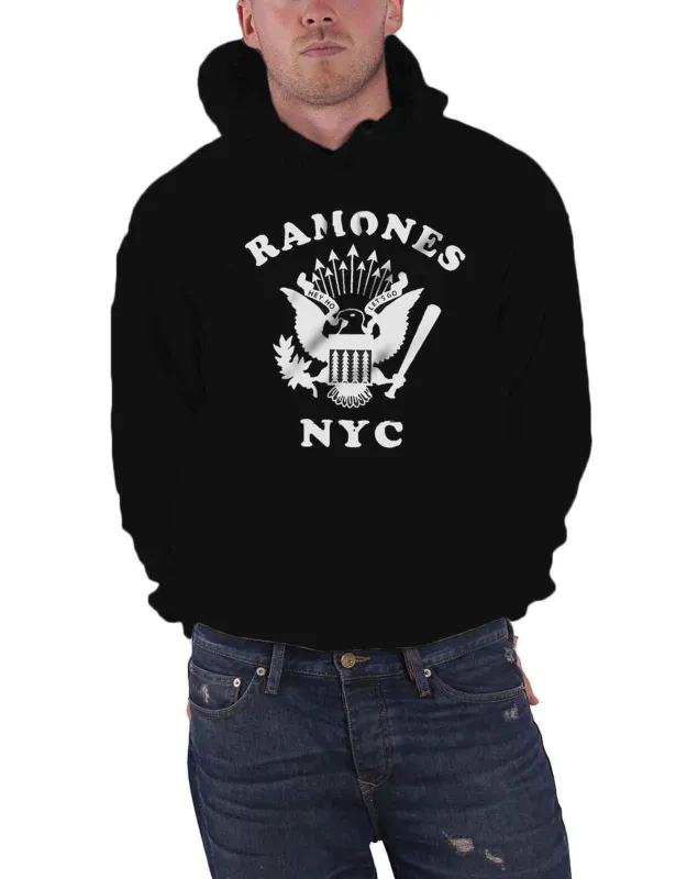 Ramones Retro Eagle Hoodie made by Paradiso Clothing
