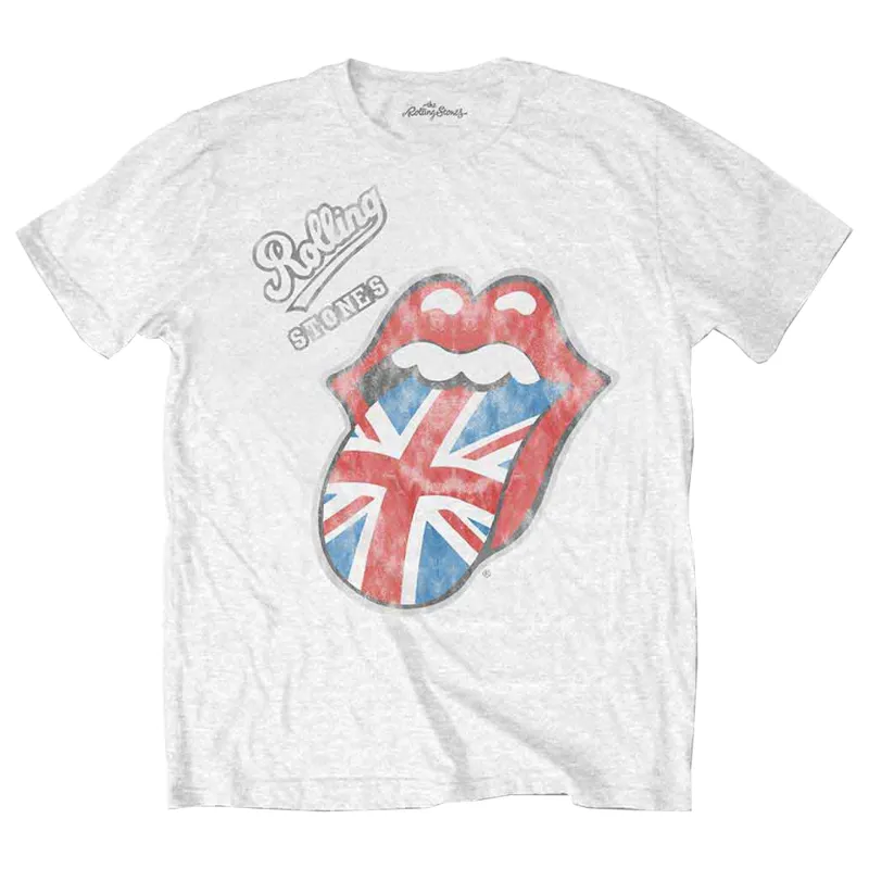 The Rolling Stones Vintage British Tongue T Shirt sold by Paradiso Clothing