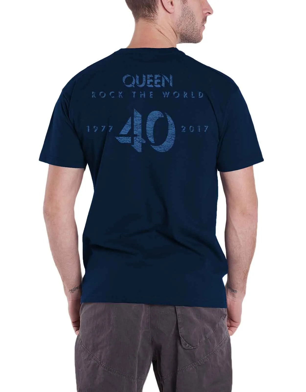 Queen News Of The World Vintage Logo 40 Years T Shirt sold by Paradiso Clothing product image thumbnail 2
