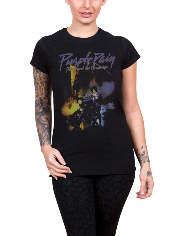 Prince Purple Rain Skinny Fit T Shirt sold by Paradiso Clothing
