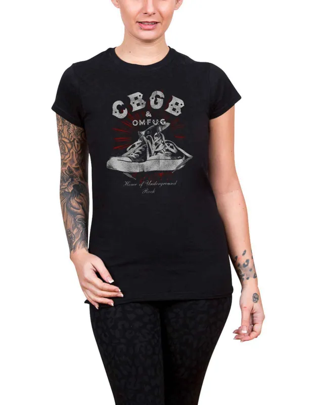CBGB Logo Skinny Fit T Shirt sold by Paradiso Clothing