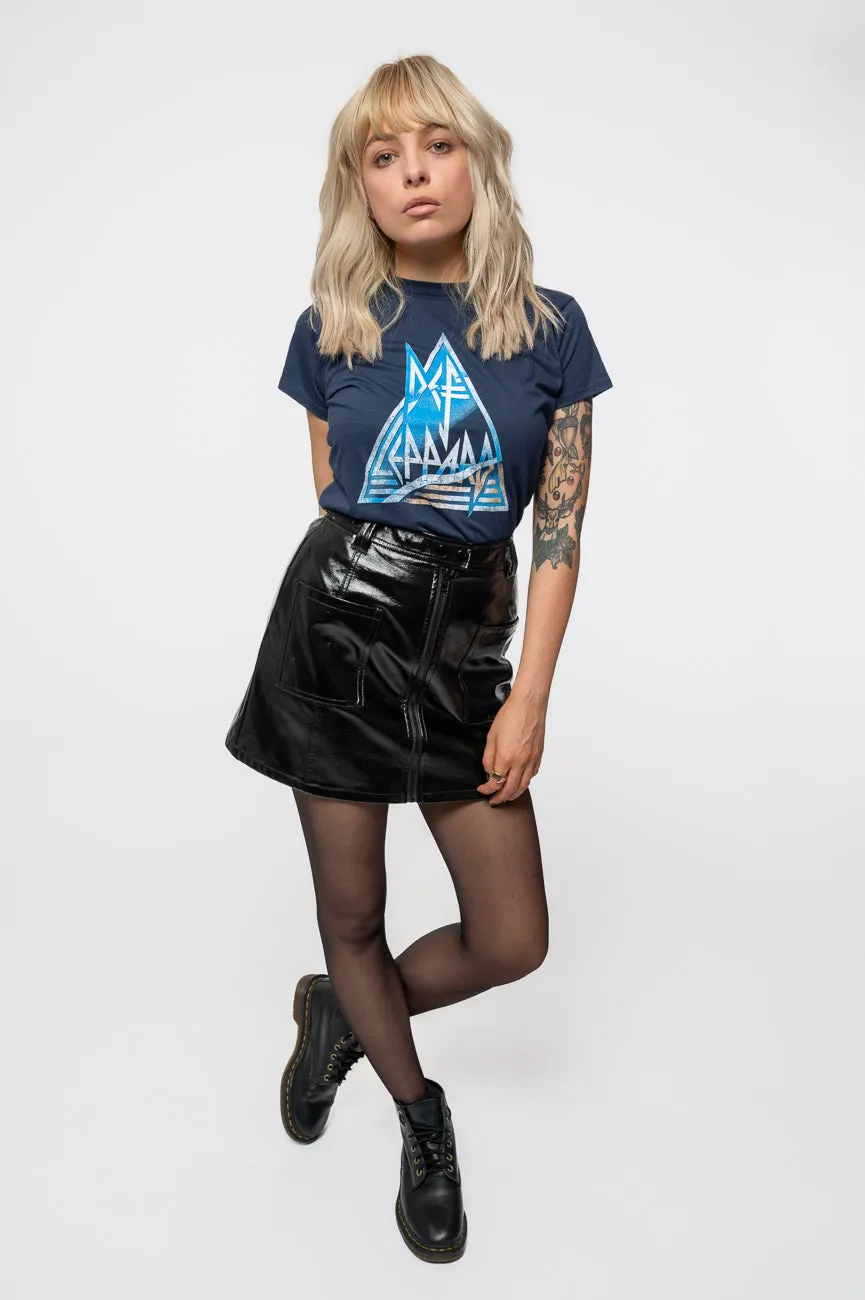 Def Leppard Triangle Logo Skinny Fit T Shirt sold by Paradiso Clothing