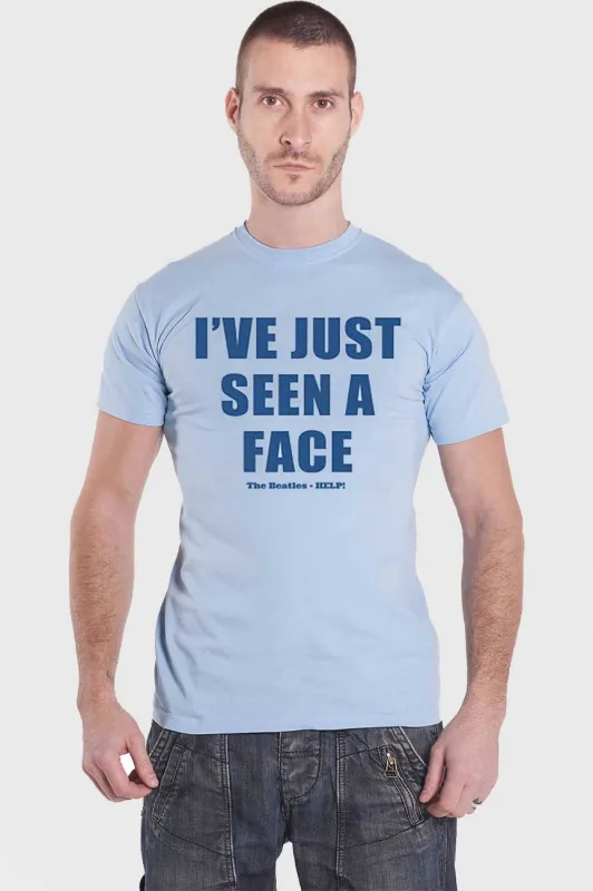 The Beatles Ive Just Seen A Face text Tee made by The Beatles