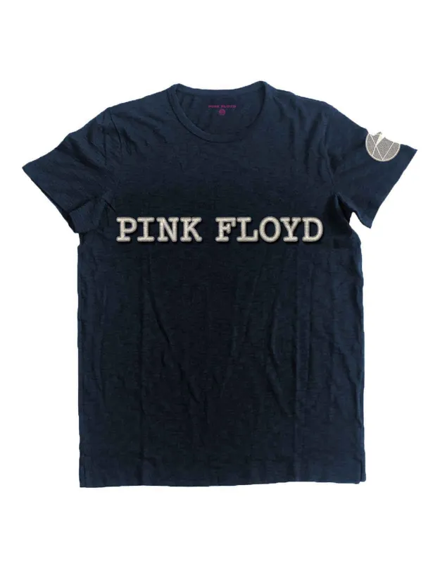 Pink Floyd Dark Side Of The moon Applique Logo T Shirt sold by Paradiso Clothing