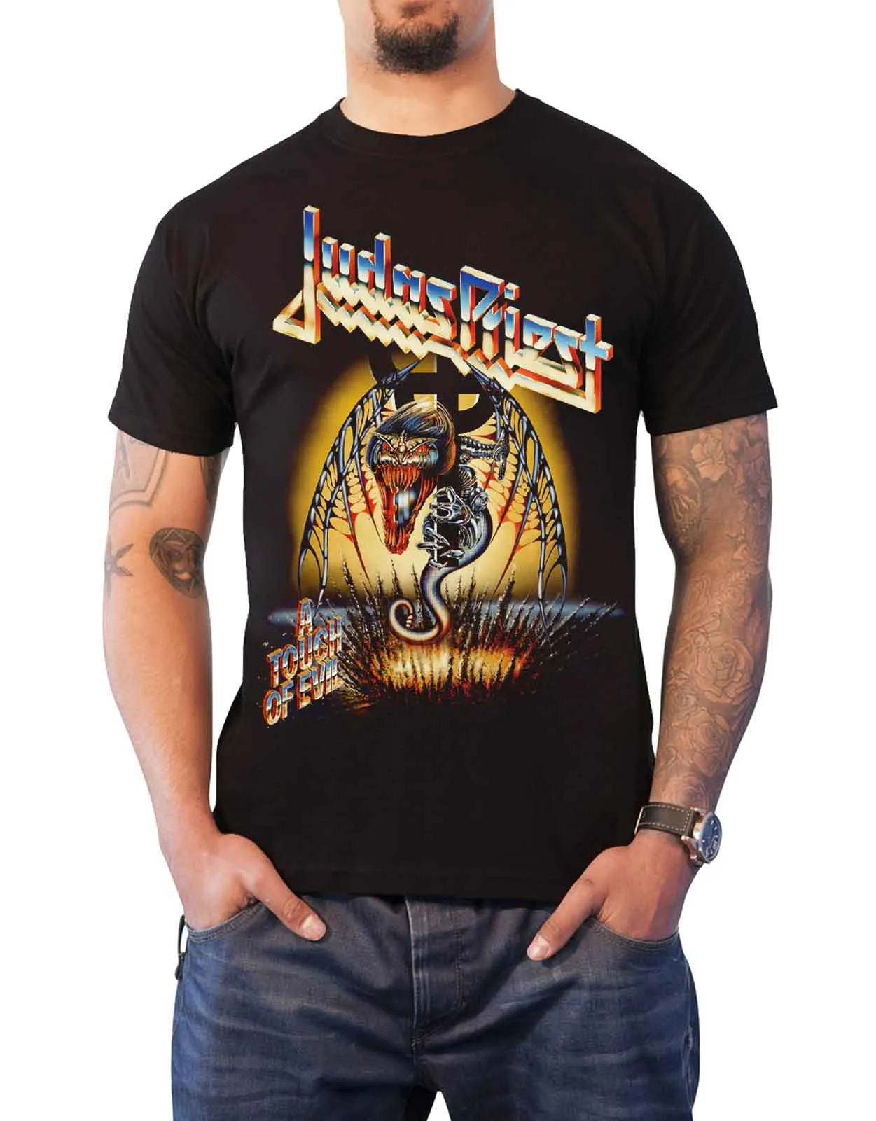 Judas Priest Touch Of Evil Live T Shirt sold by Paradiso Clothing