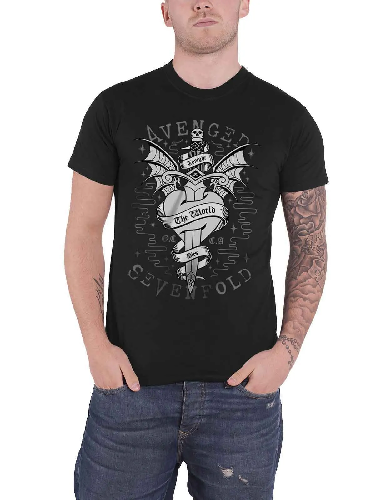 Avenged Sevenfold Cloak And Dagger T Shirt sold by Paradiso Clothing