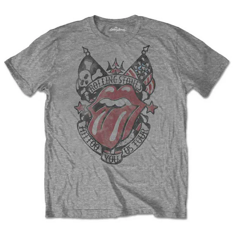The Rolling Stones Tattoo You USA Tour Distressed T Shirt sold by Paradiso Clothing