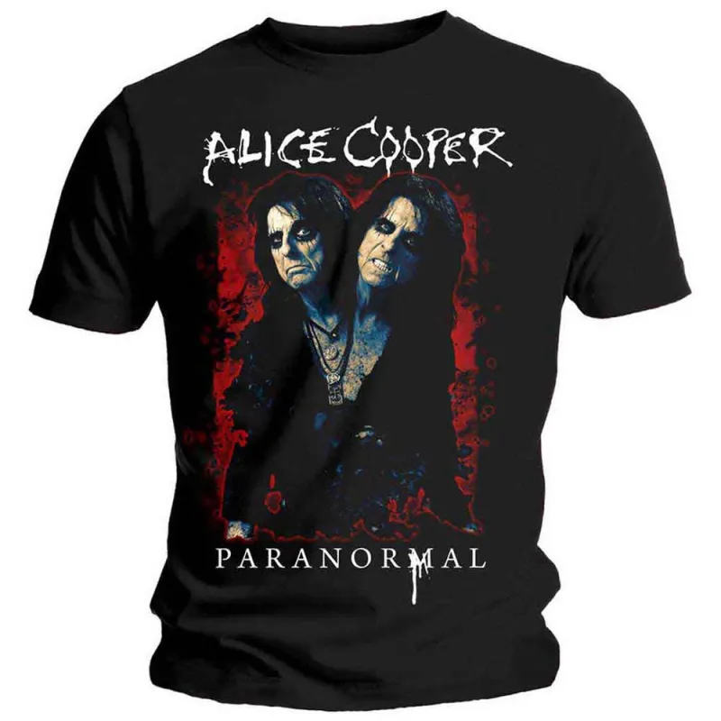 Alice Cooper Paranormal Splatter T Shirt sold by Paradiso Clothing