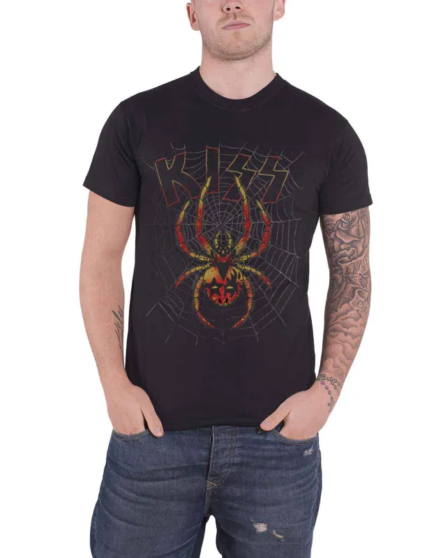 KISS Spider Web T Shirt sold by Paradiso Clothing
