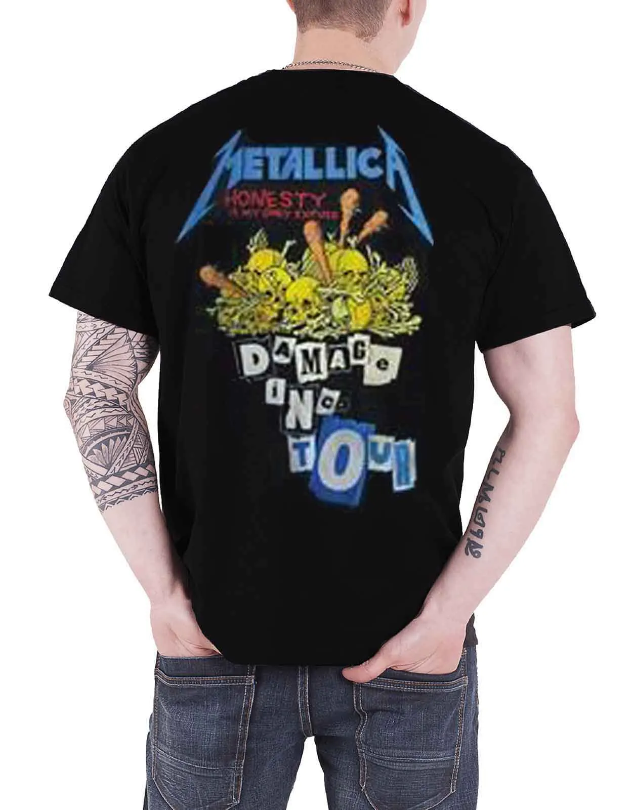 Metallica Damage Inc Tour T Shirt sold by Paradiso Clothing product image thumbnail 2