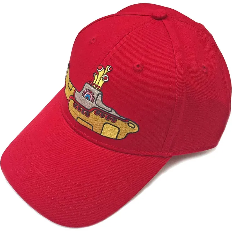 The Beatles Yellow Submarine Red Baseball Cap sold by Paradiso Clothing