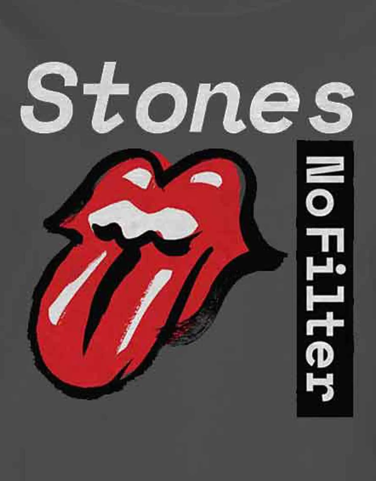 The Rolling Stones No Filter Tour Text Skinny Fit T Shirt sold by Paradiso Clothing product image thumbnail 2