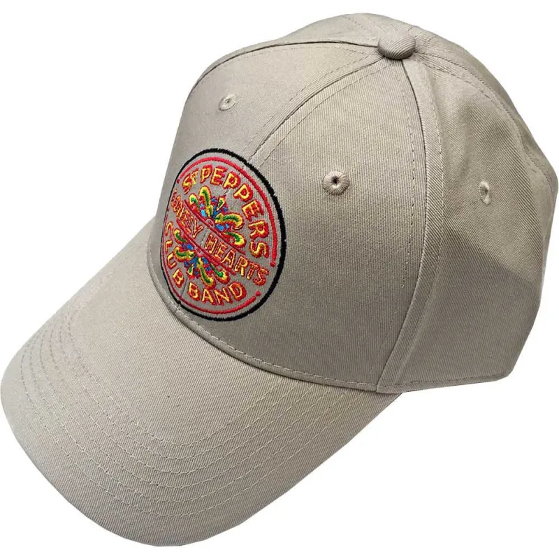 The Beatles Sgt Pepper Drum Sand Baseball Cap sold by Paradiso Clothing