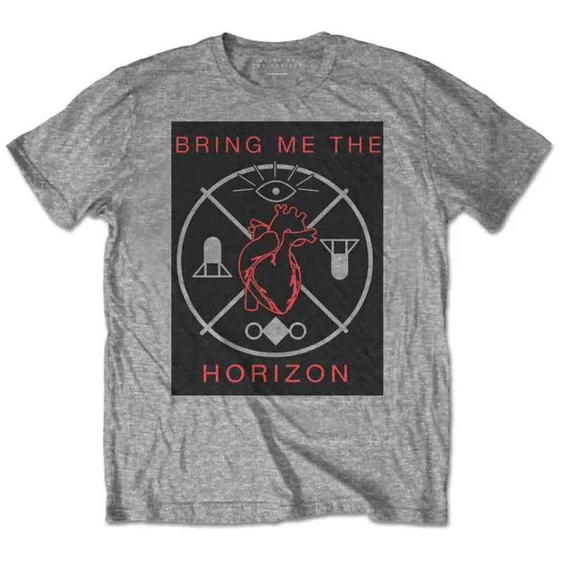 Bring Me The Horizon Heart And Symbols T Shirt made by Paradiso Clothing