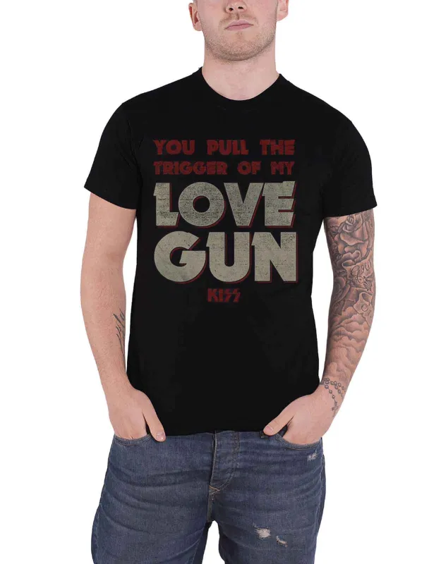 KISS Love Gun Pull The Trigger T Shirt sold by Paradiso Clothing