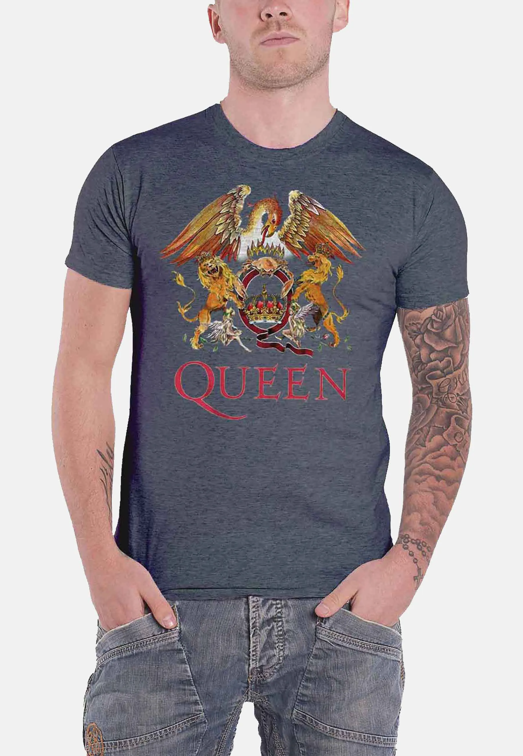 Queen Classic Crest T Shirt sold by Paradiso Clothing product image thumbnail 3