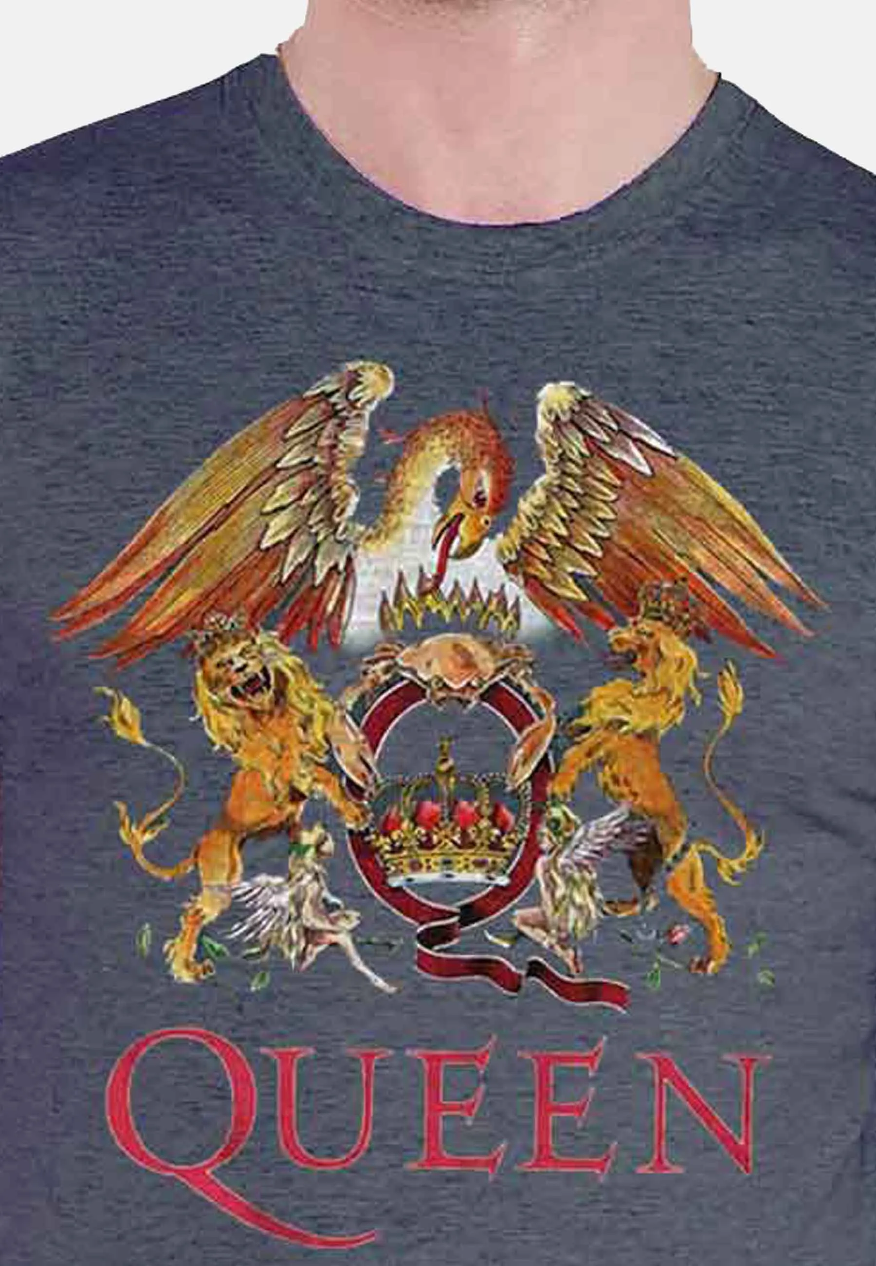 Queen Classic Crest T Shirt sold by Paradiso Clothing product image thumbnail 5