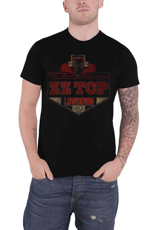 ZZ Top Lowdown Band Logo T Shirt sold by Paradiso Clothing