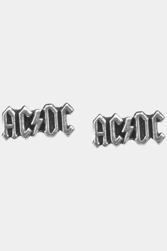 AC/DC Voltage Logo Stud Earrings made by AC/DC