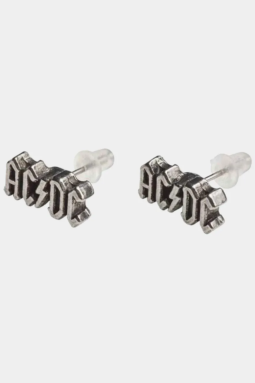 AC/DC Voltage Logo Stud Earrings sold by Paradiso Clothing product image thumbnail 2