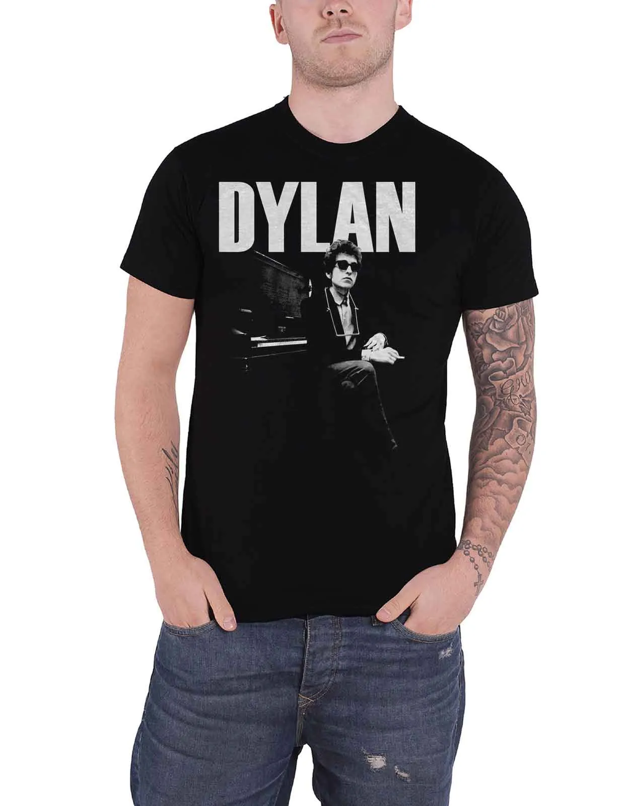 Bob Dylan At Piano T Shirt sold by Paradiso Clothing