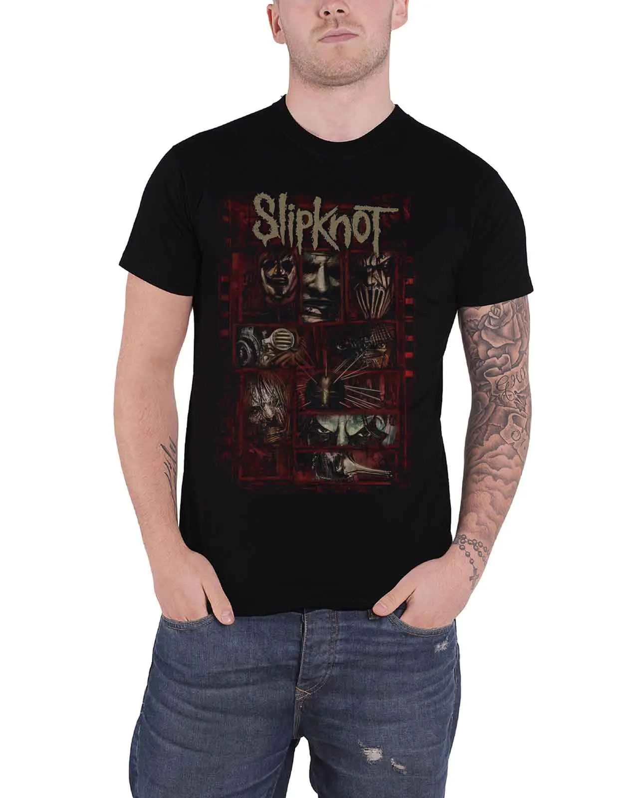Slipknot Sketch Boxes T Shirt sold by Paradiso Clothing