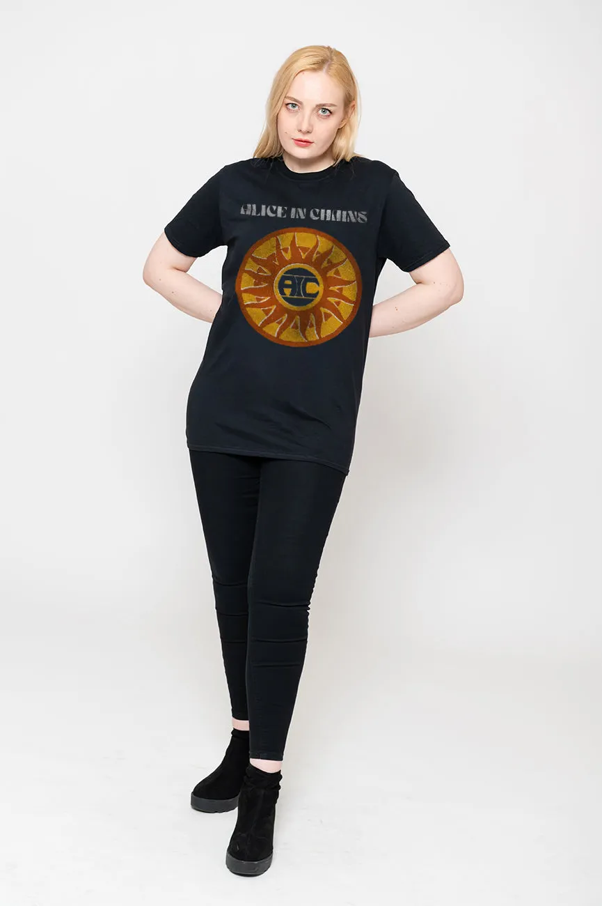Alice In Chains Circle Sun T Shirt sold by Paradiso Clothing product image thumbnail 5