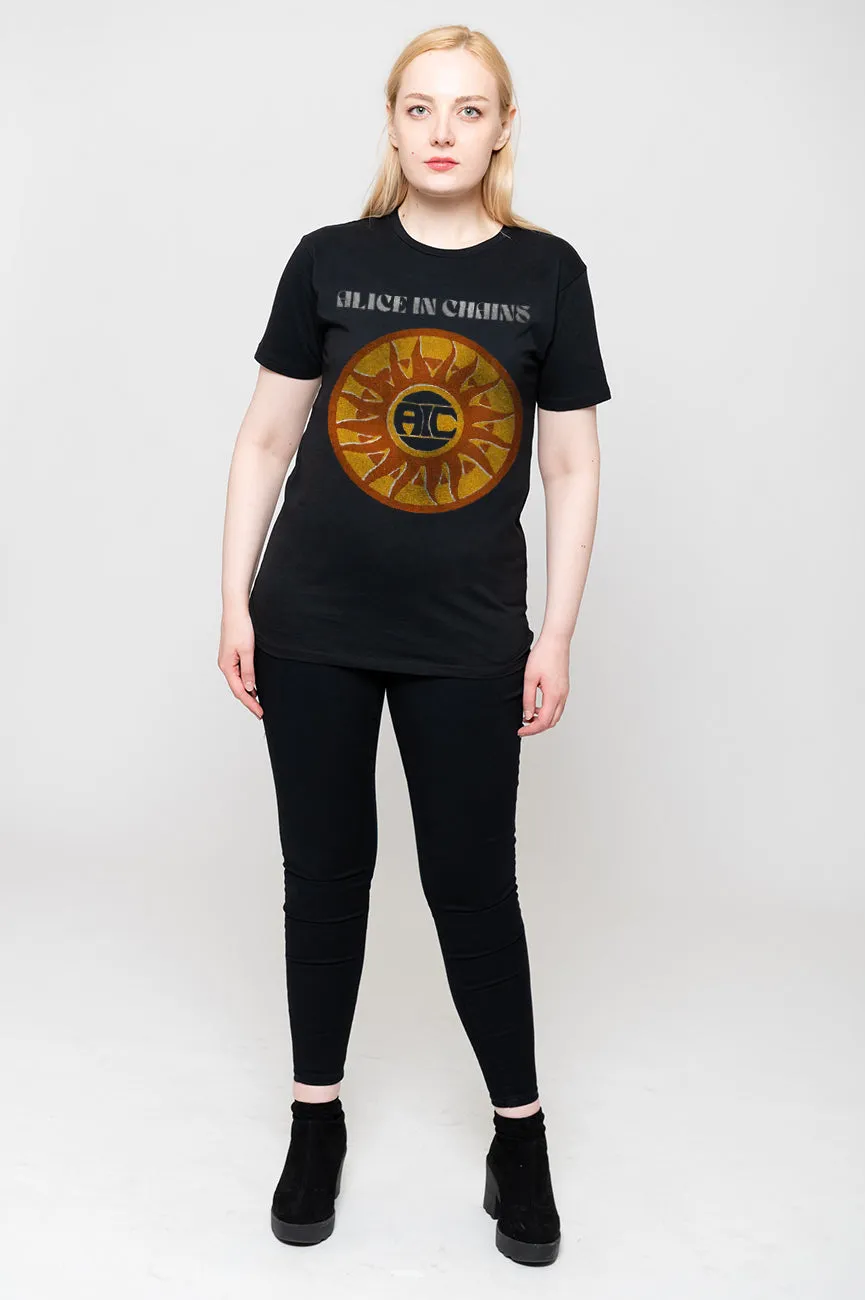 Alice In Chains Circle Sun T Shirt sold by Paradiso Clothing product image thumbnail 2