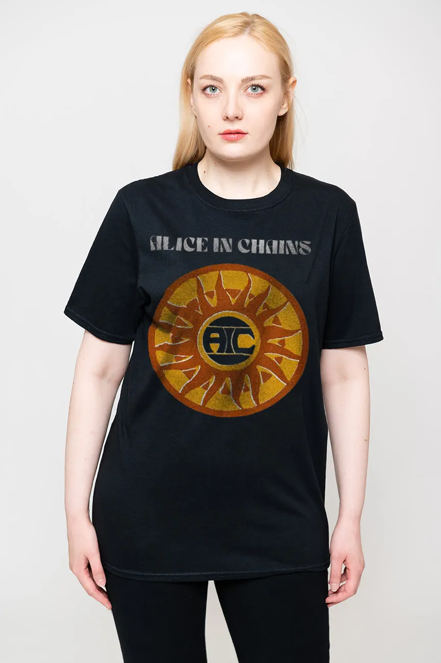 Alice In Chains Circle Sun T Shirt sold by Paradiso Clothing
