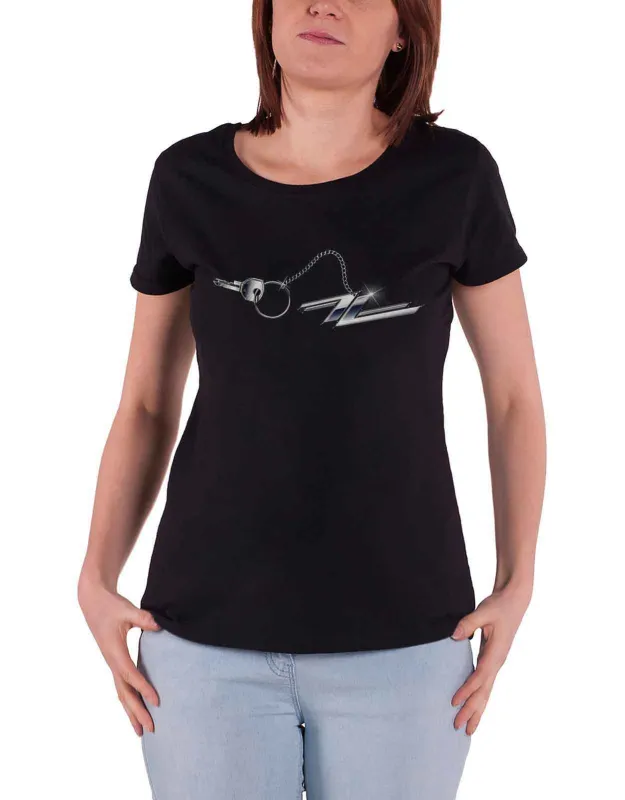 ZZ Top Hot Rod Keychain Skinny Fit T Shirt sold by Paradiso Clothing