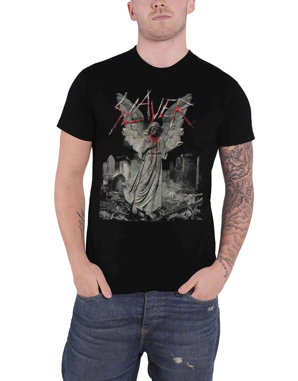 Slayer Gravestone Walks T Shirt sold by Paradiso Clothing