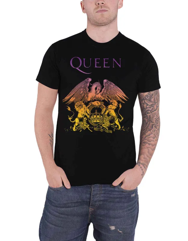 Queen Gradient Crest T Shirt sold by Paradiso Clothing
