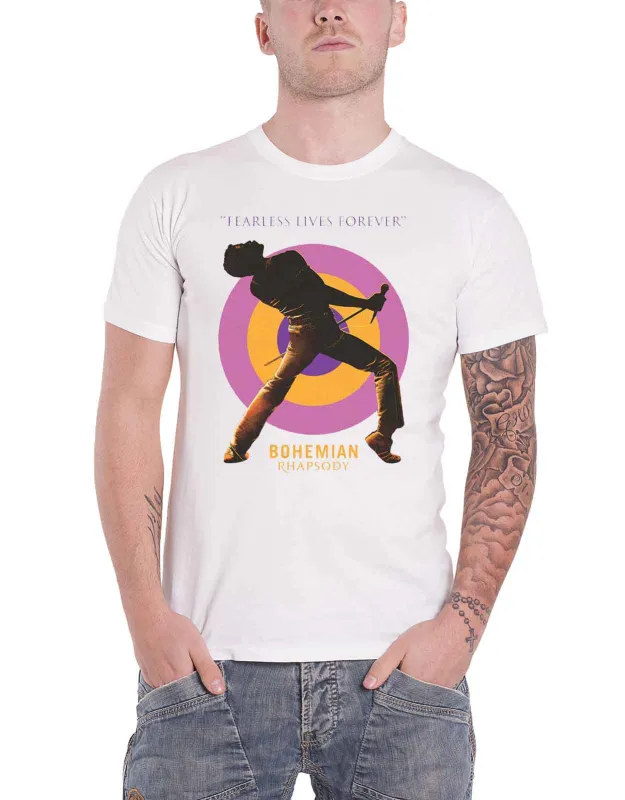 Queen Bohemian Rhapsody Fearless T Shirt sold by Paradiso Clothing