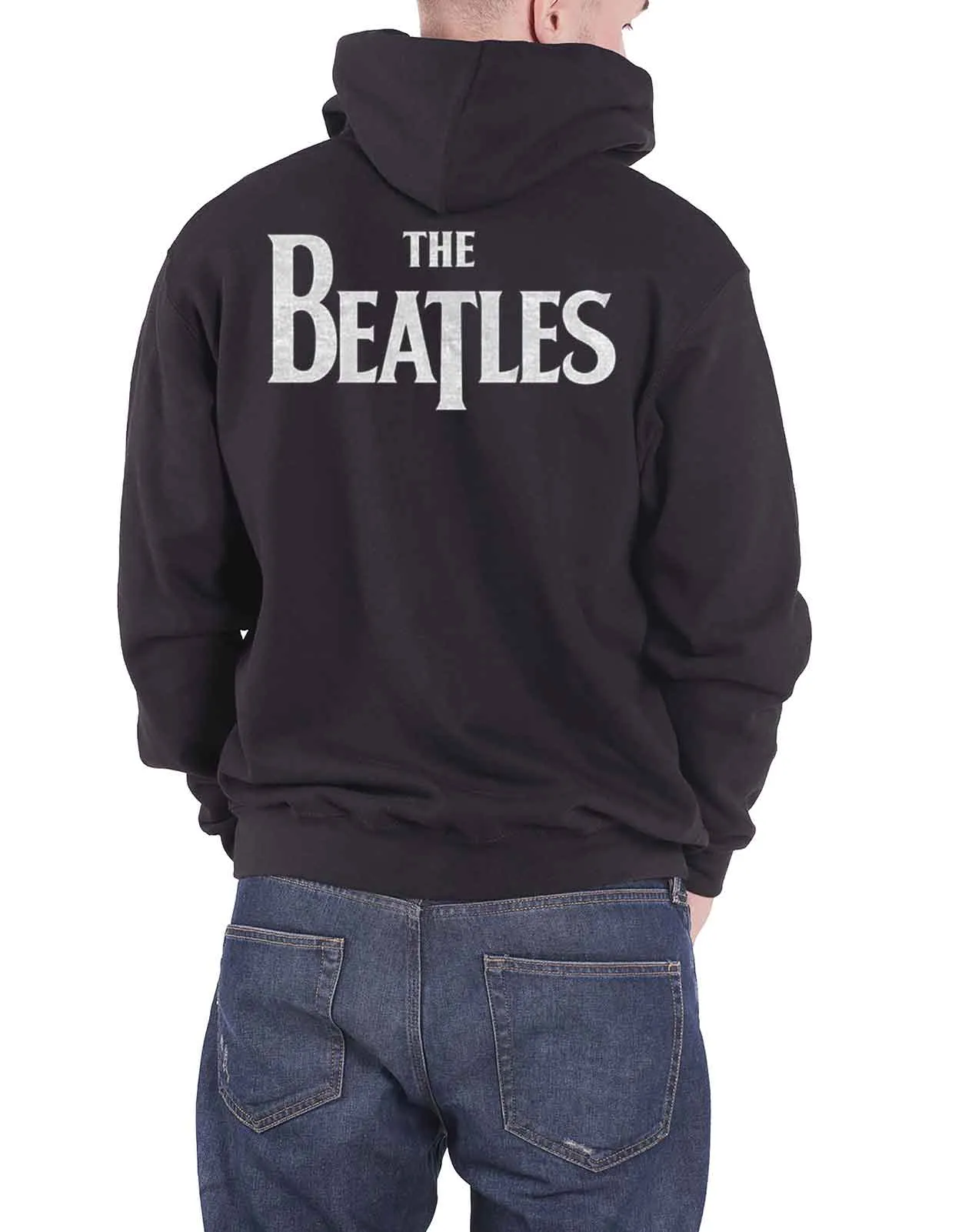 The Beatles Drop T Logo Zipped Hoodie sold by Paradiso Clothing product image thumbnail 2