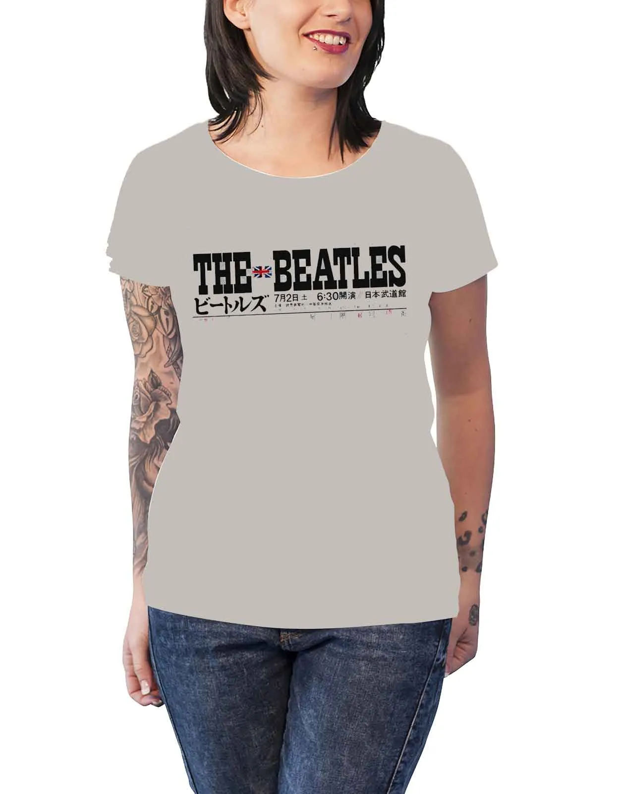 The Beatles Budokan Set List Skinny Fit T Shirt sold by Paradiso Clothing