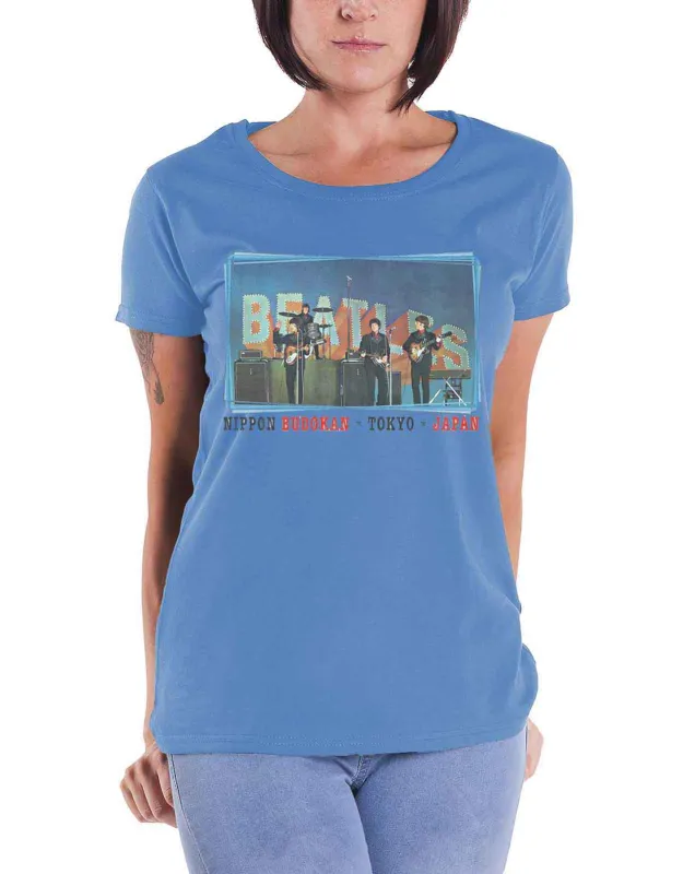 The Beatles Nippon Budokan Japan Skinny Fit T Shirt sold by Paradiso Clothing