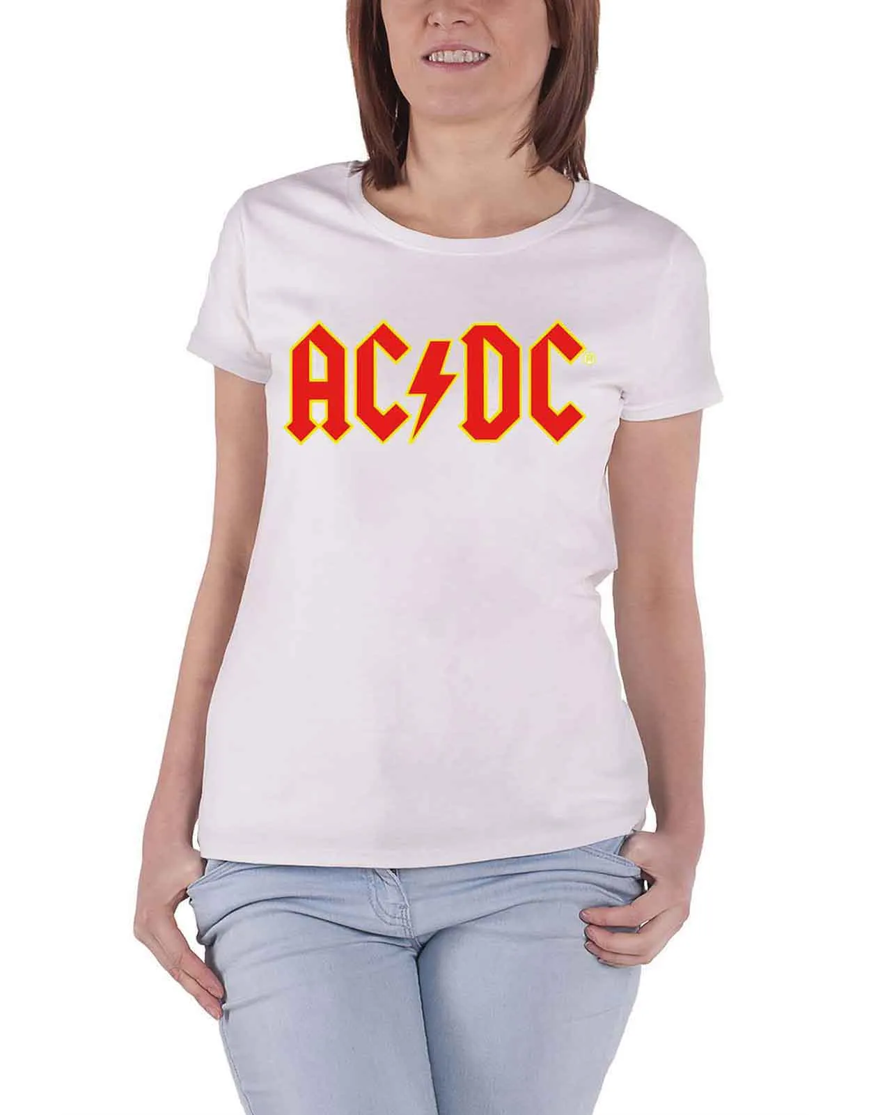 AC/DC Classic Band Logo Skinny Fit T Shirt sold by Paradiso Clothing product image thumbnail 2