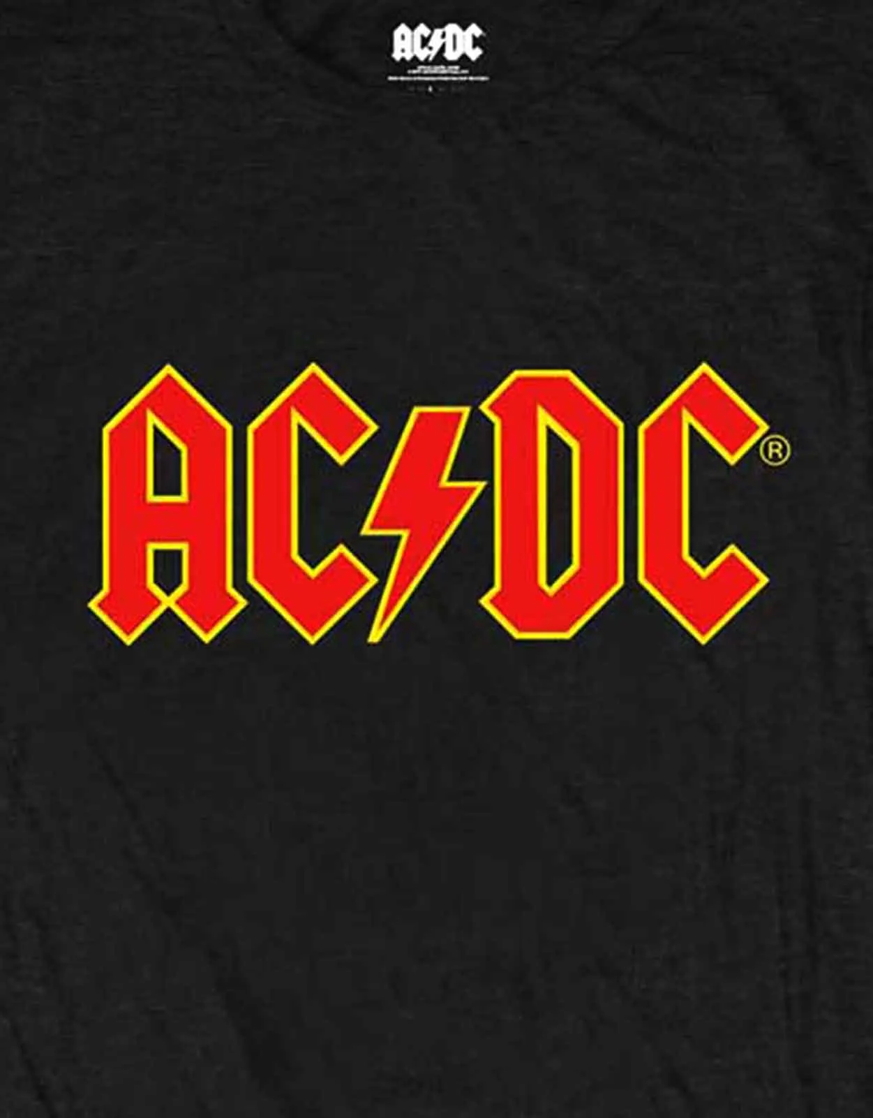 AC/DC Classic Band Logo Skinny Fit T Shirt sold by Paradiso Clothing product image thumbnail 3
