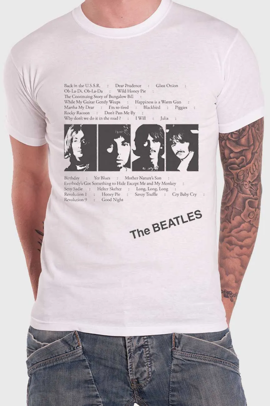 The Beatles White Album Tracks Back Print T Shirt sold by Paradiso Clothing product image thumbnail 4