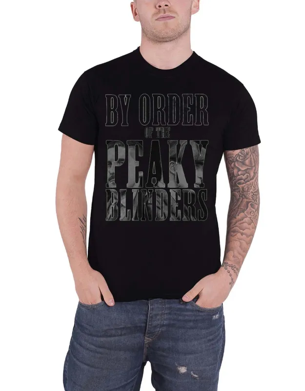 Peaky Blinders By Order Infill Logo T Shirt sold by Paradiso Clothing