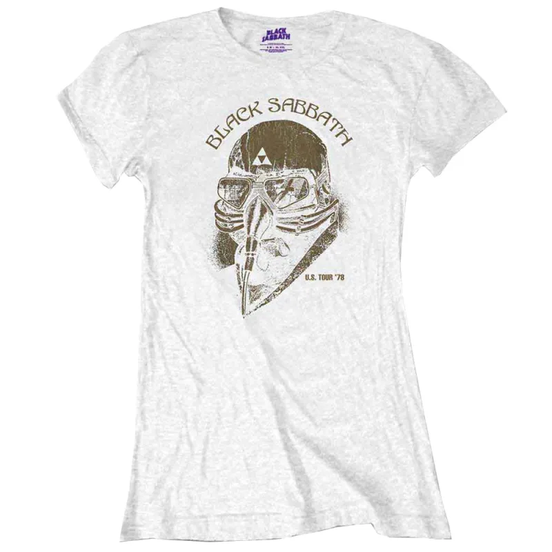 Black Sabbath US Tour 1978 Skinny Fit T Shirt made by Paradiso Clothing