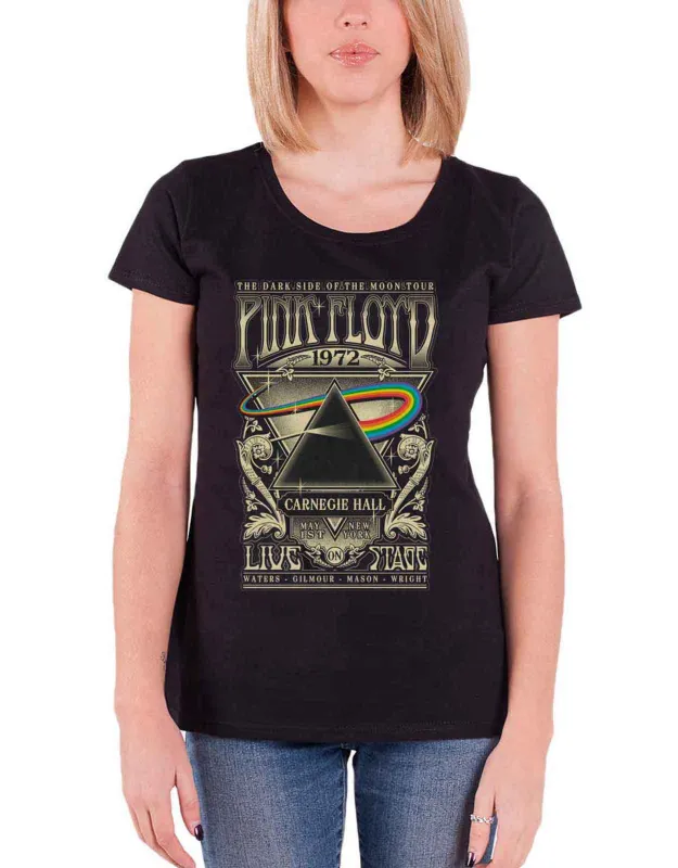 Pink Floyd Carnegie Hall Poster Skinny Fit T Shirt sold by Paradiso Clothing