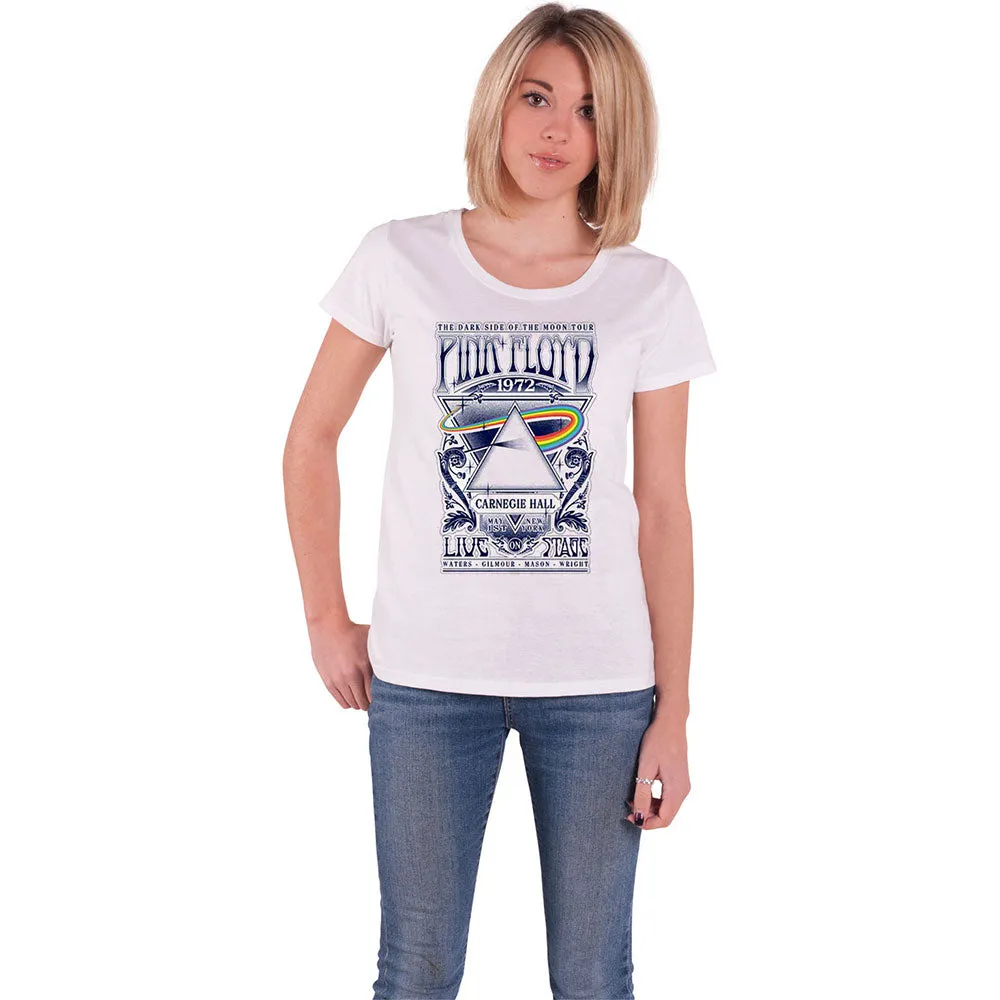 Pink Floyd Carnegie Hall Poster Skinny Fit T Shirt sold by Paradiso Clothing