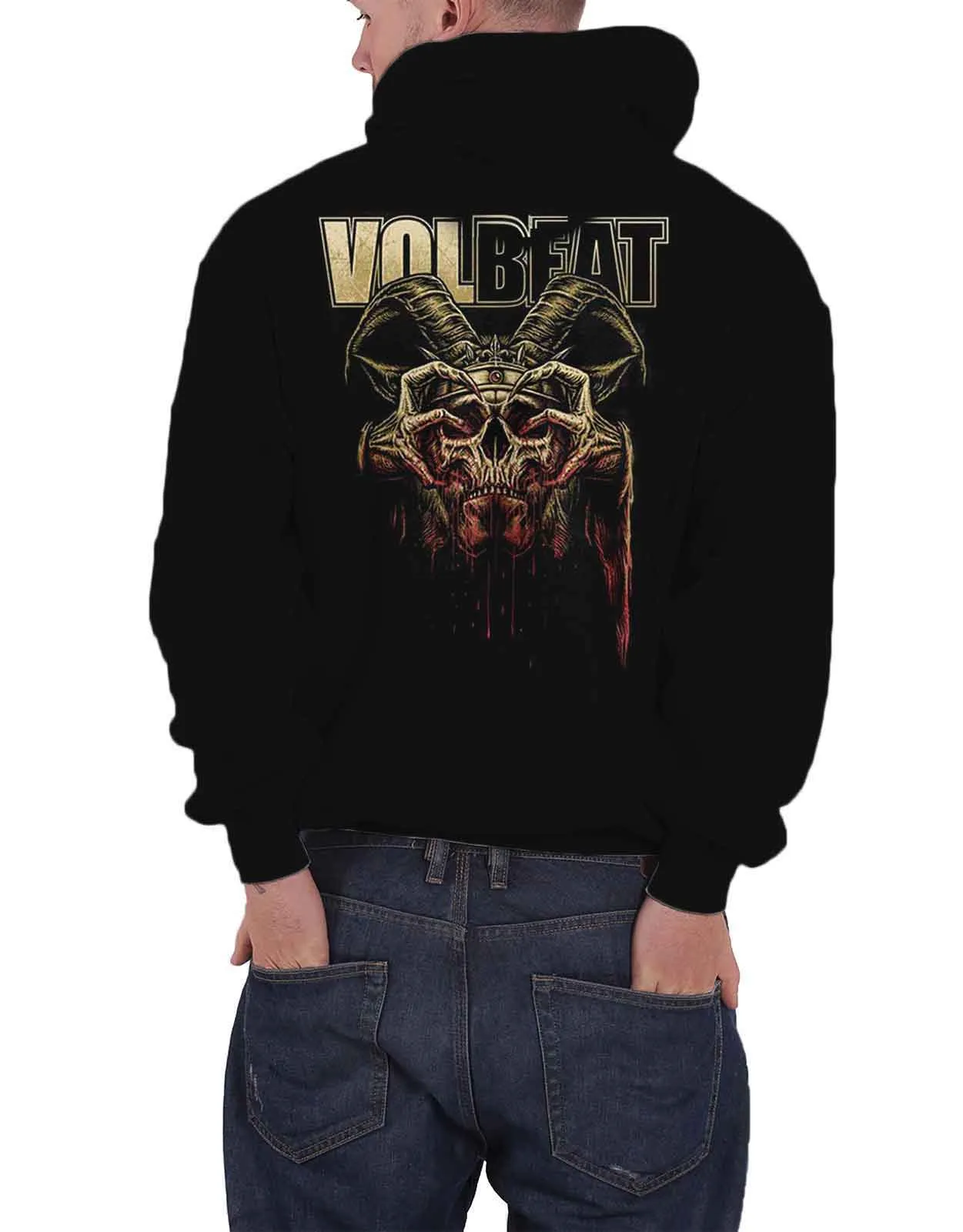 Volbeat Bleeding Crown Skull Hoodie sold by Paradiso Clothing product image thumbnail 2