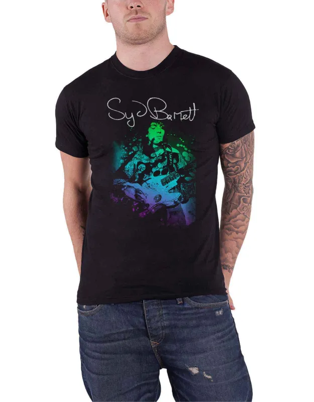 Pink Floyd Syd Barrett Psychedelic Guitar T Shirt made by Paradiso Clothing