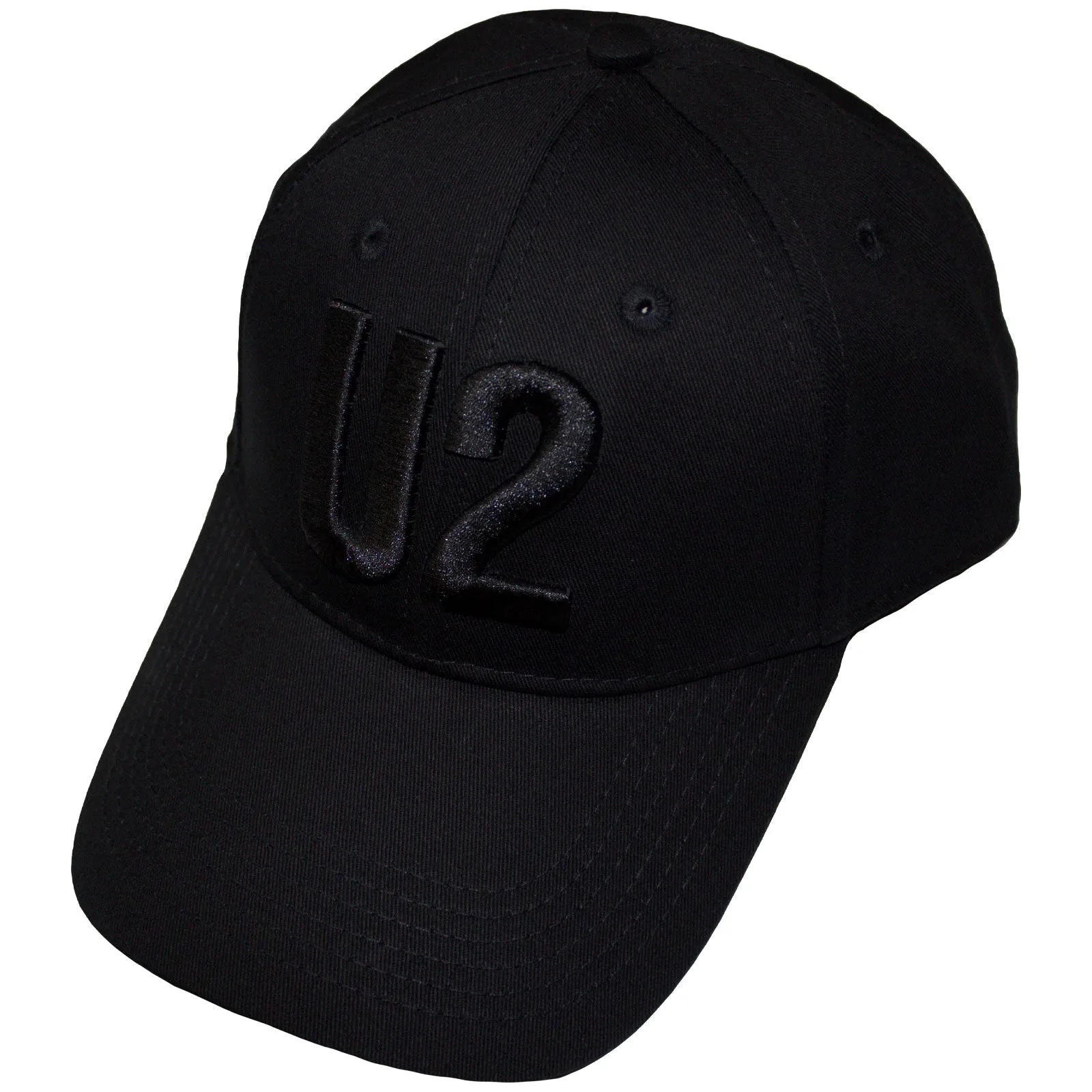 U2 Black On Black Band Logo Strapback sold by Paradiso Clothing