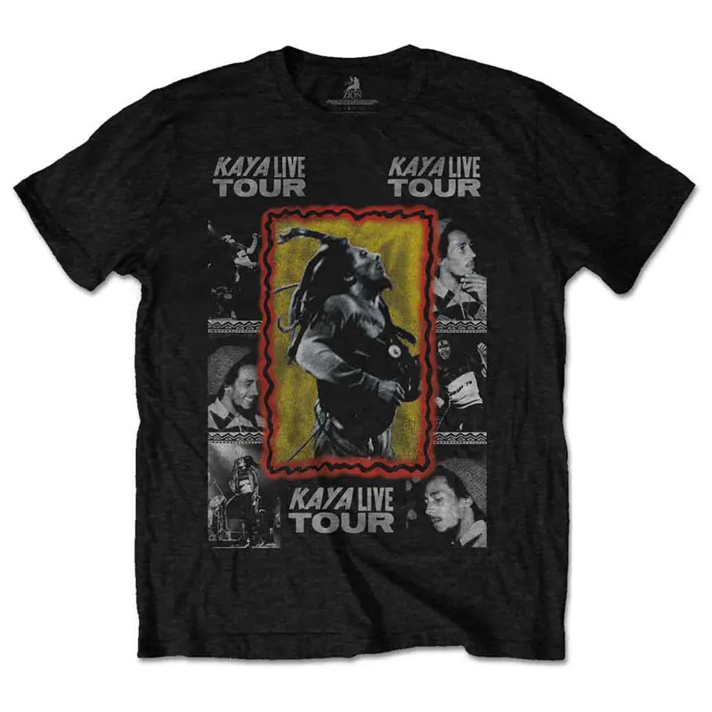 Bob Marley Kaya Live Tour Dates T Shirt sold by Paradiso Clothing