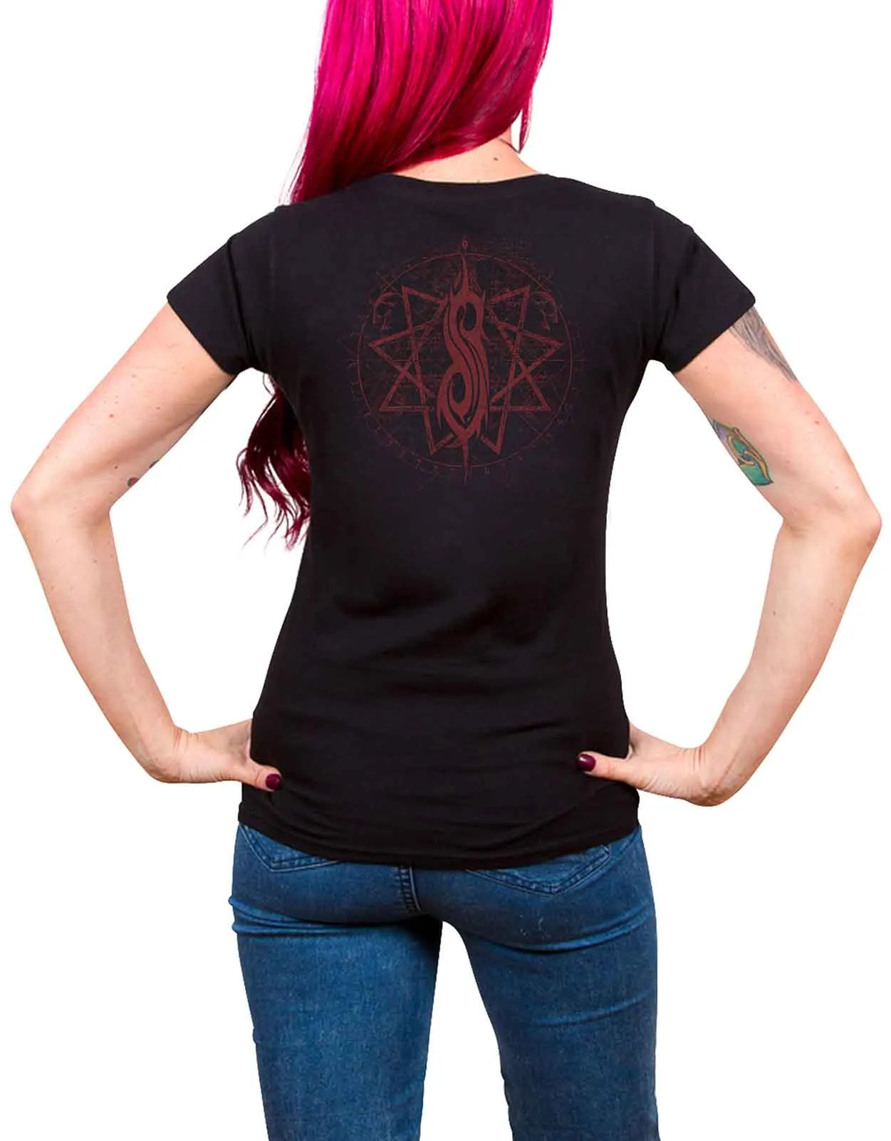 Slipknot Evil Witch Skinny Fit T Shirt sold by Paradiso Clothing product image thumbnail 2