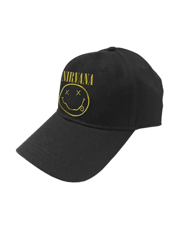 Nirvana Band Logo Grunge Smile Strapback sold by Paradiso Clothing